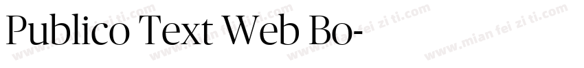 Publico Text Web Bo字体转换